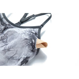 Women's Workout Sports Bras Seamless Tie-dye Strappy Gym Yoga Crop Bra