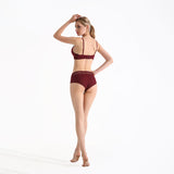 Seamless Lingerie Sets Scallop Trim Wireless Bralettes No Show Bra and Panty Sets Matching Underwear