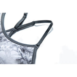 Women's Workout Sports Bras Seamless Tie-dye Strappy Gym Yoga Crop Bra