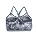 Women's Workout Sports Bras Seamless Tie-dye Strappy Gym Yoga Crop Bra